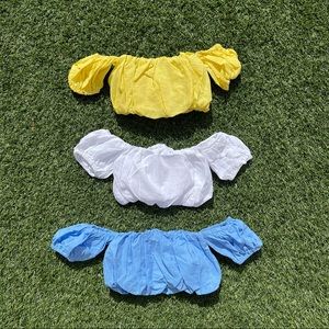 LUNA crop top - BLUE